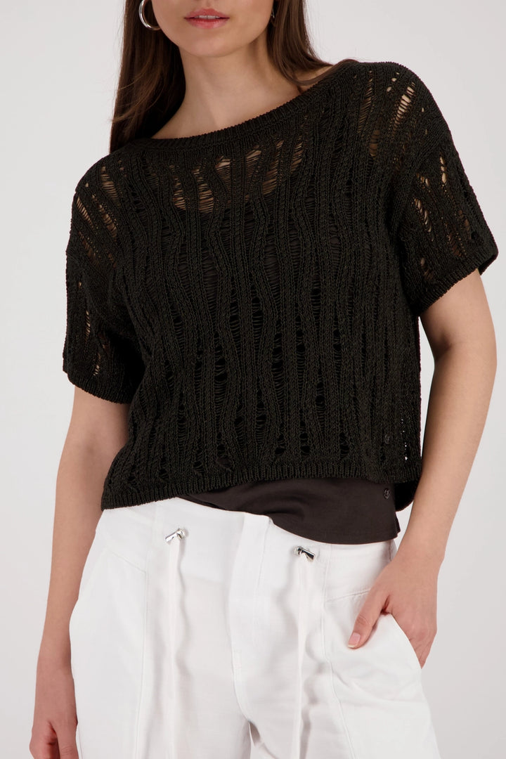 Monari - Openwork Knitted Jumper