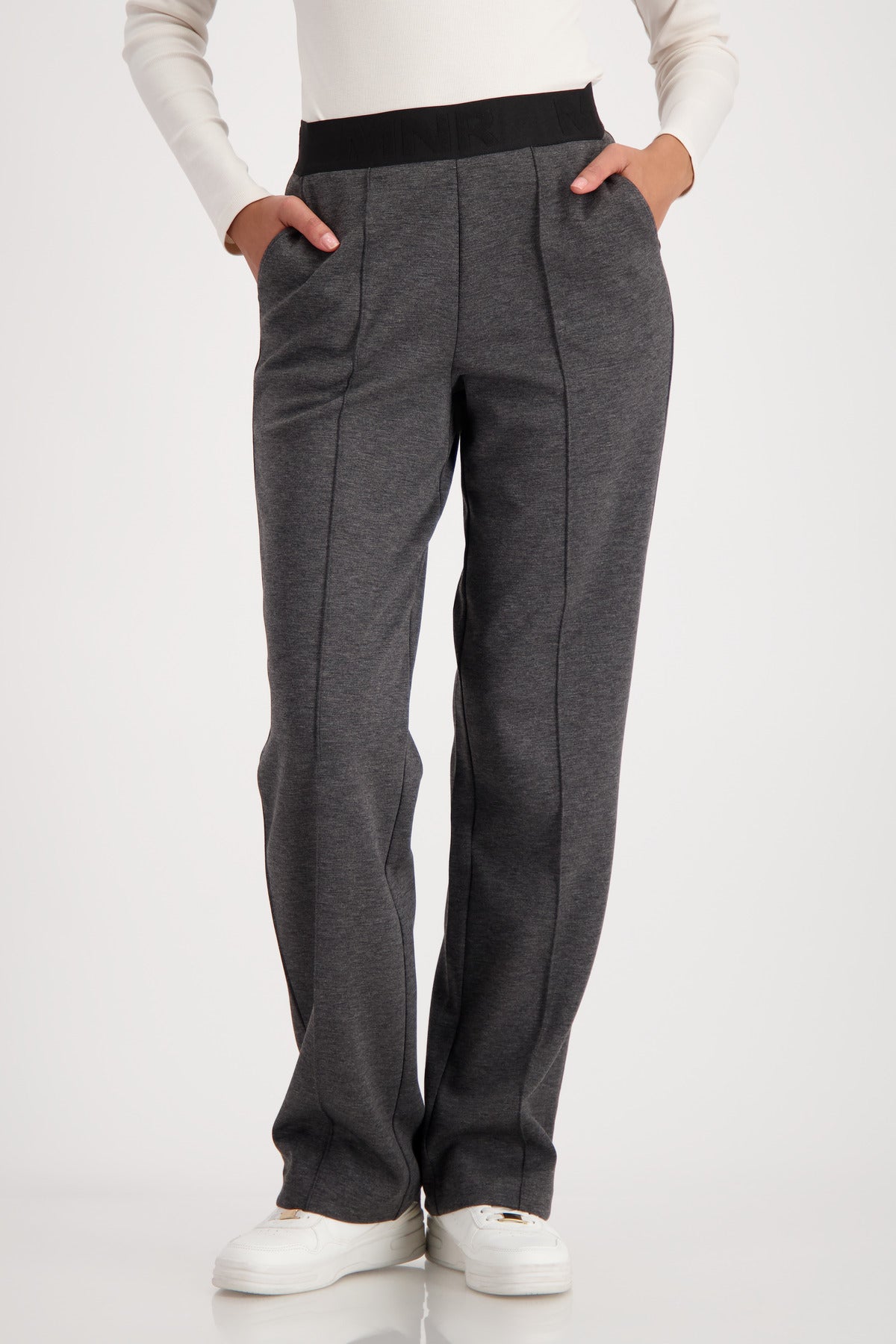 Monari - Pants with Lettering Band