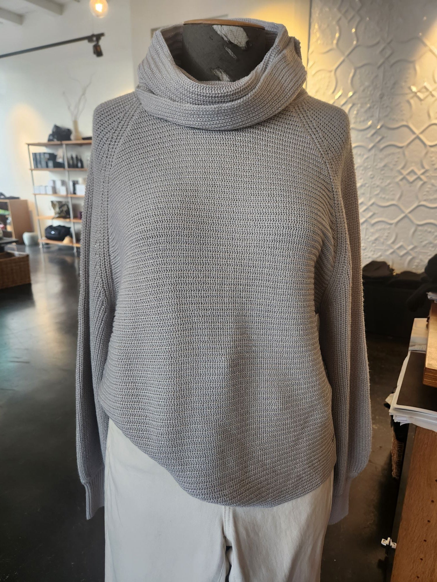 Monari - Perlfang Lurex Sweater