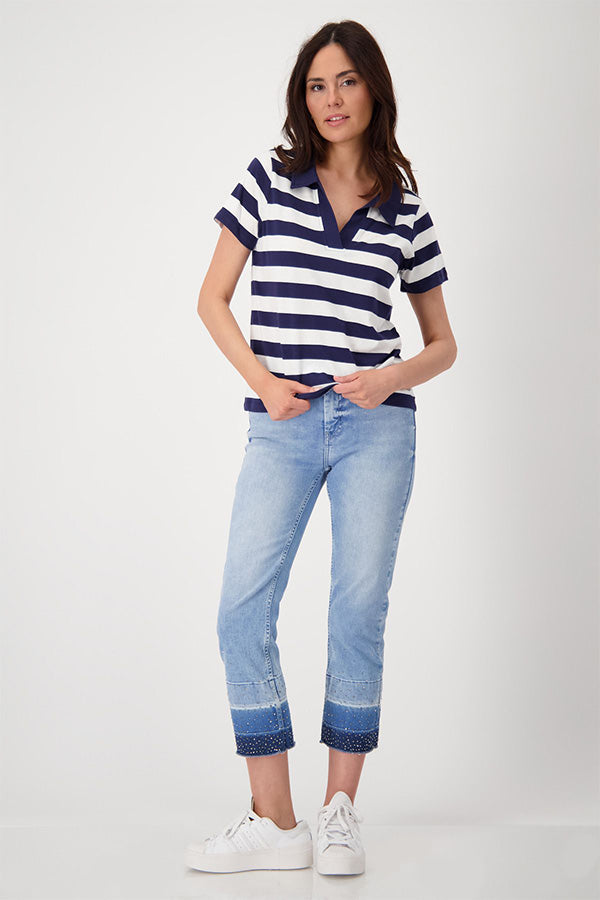 Monari - Polo Striped Jumper