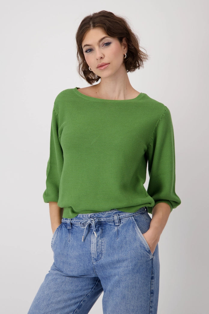 Monari - Purl Stitch Knitted Jumper