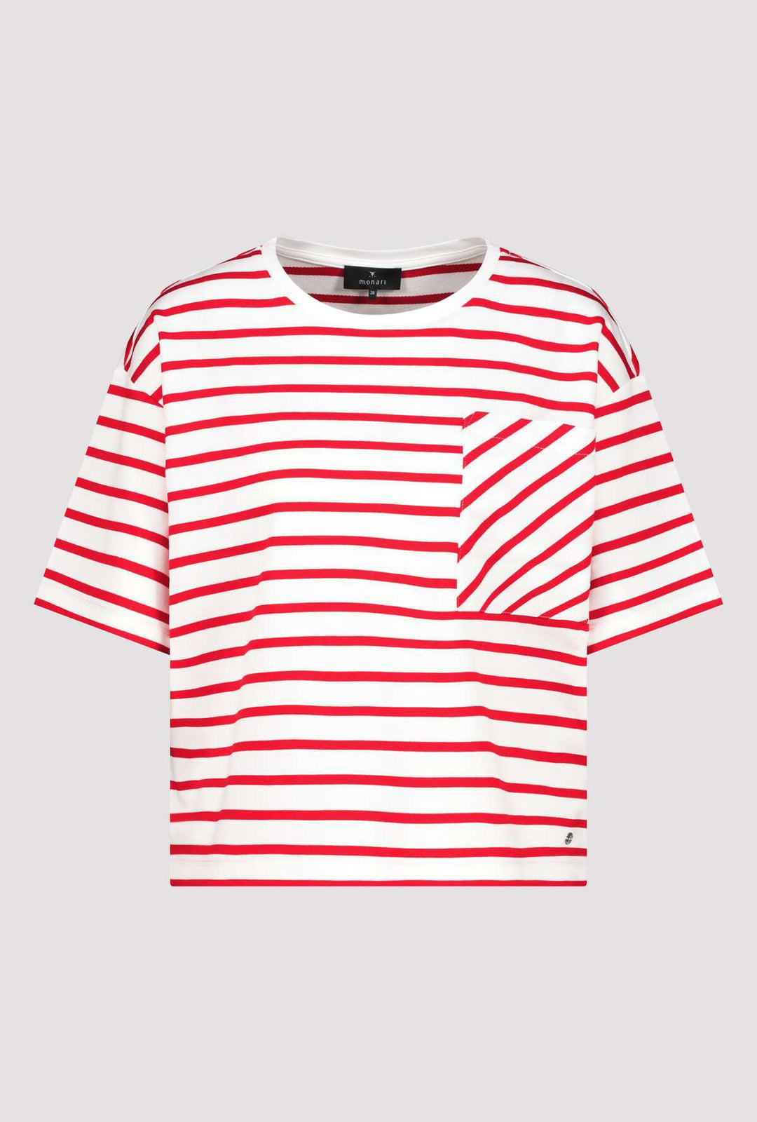 Monari - Round Neck Striped T-Shirt