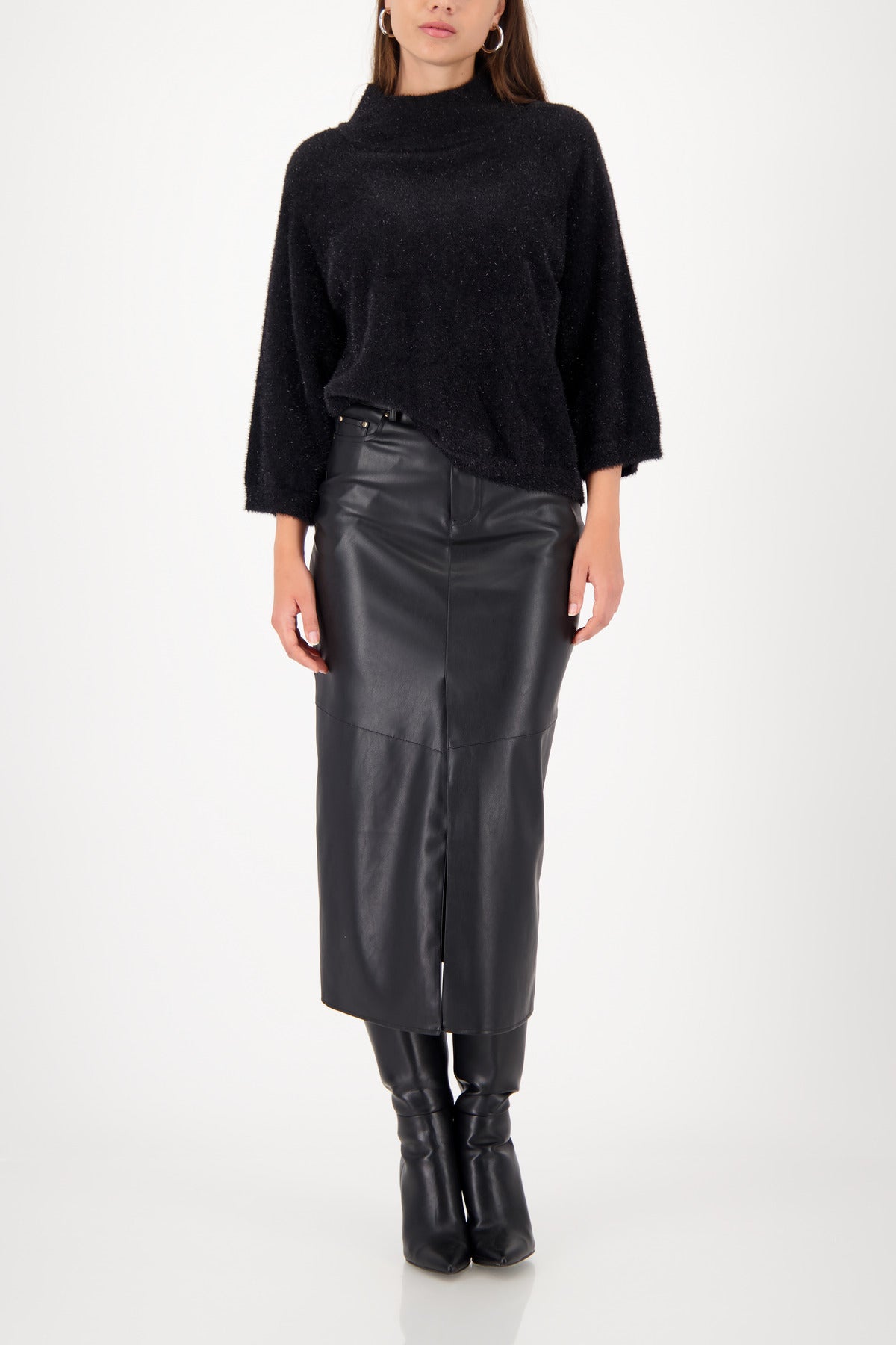 Monari - Stand-up collar 3/4 Pullover