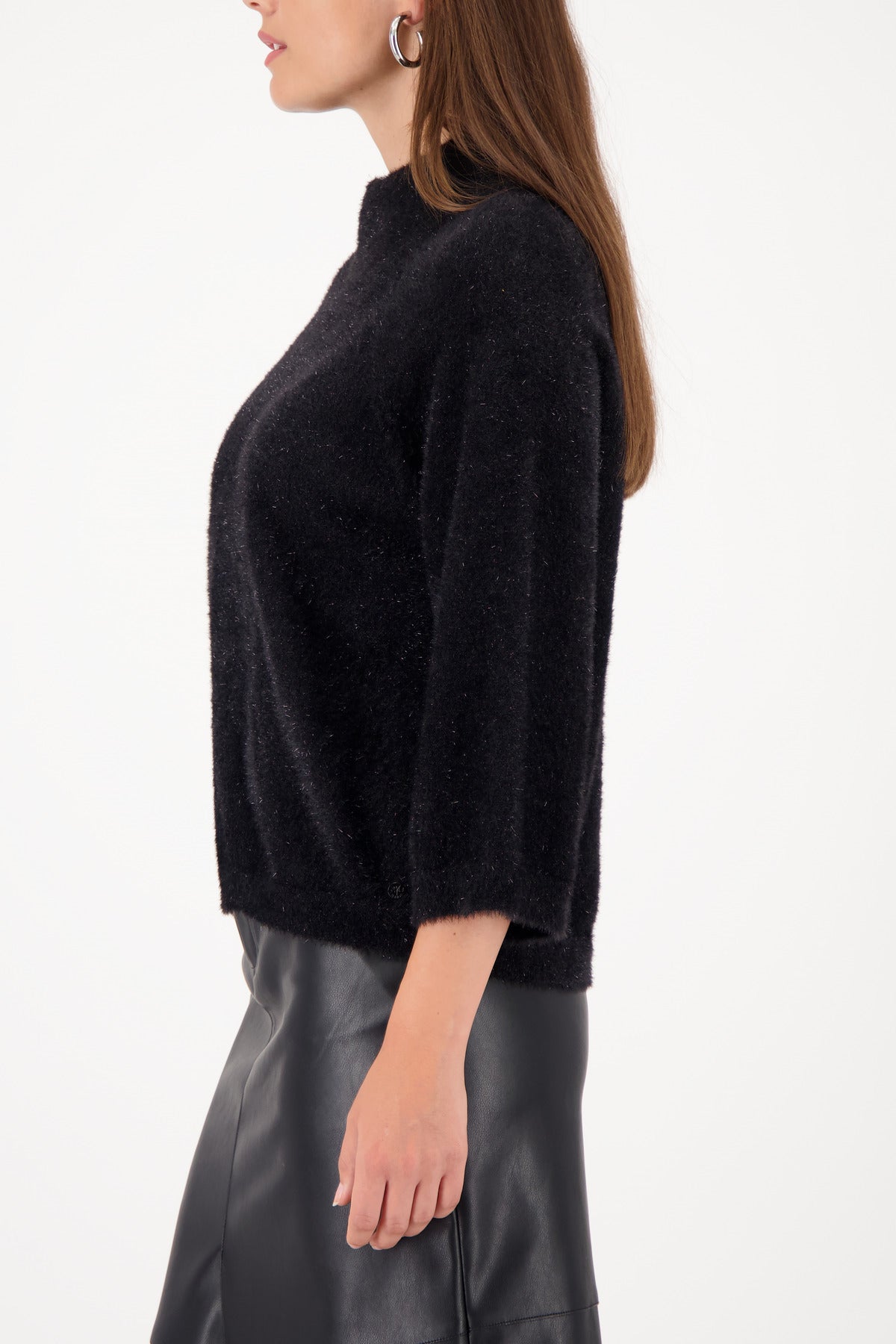 Monari - Stand-up collar 3/4 Pullover