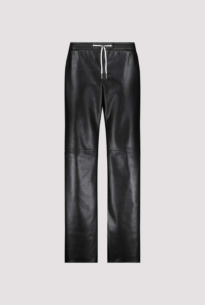 Monari - Straight Leg Faux Leather Trousers
