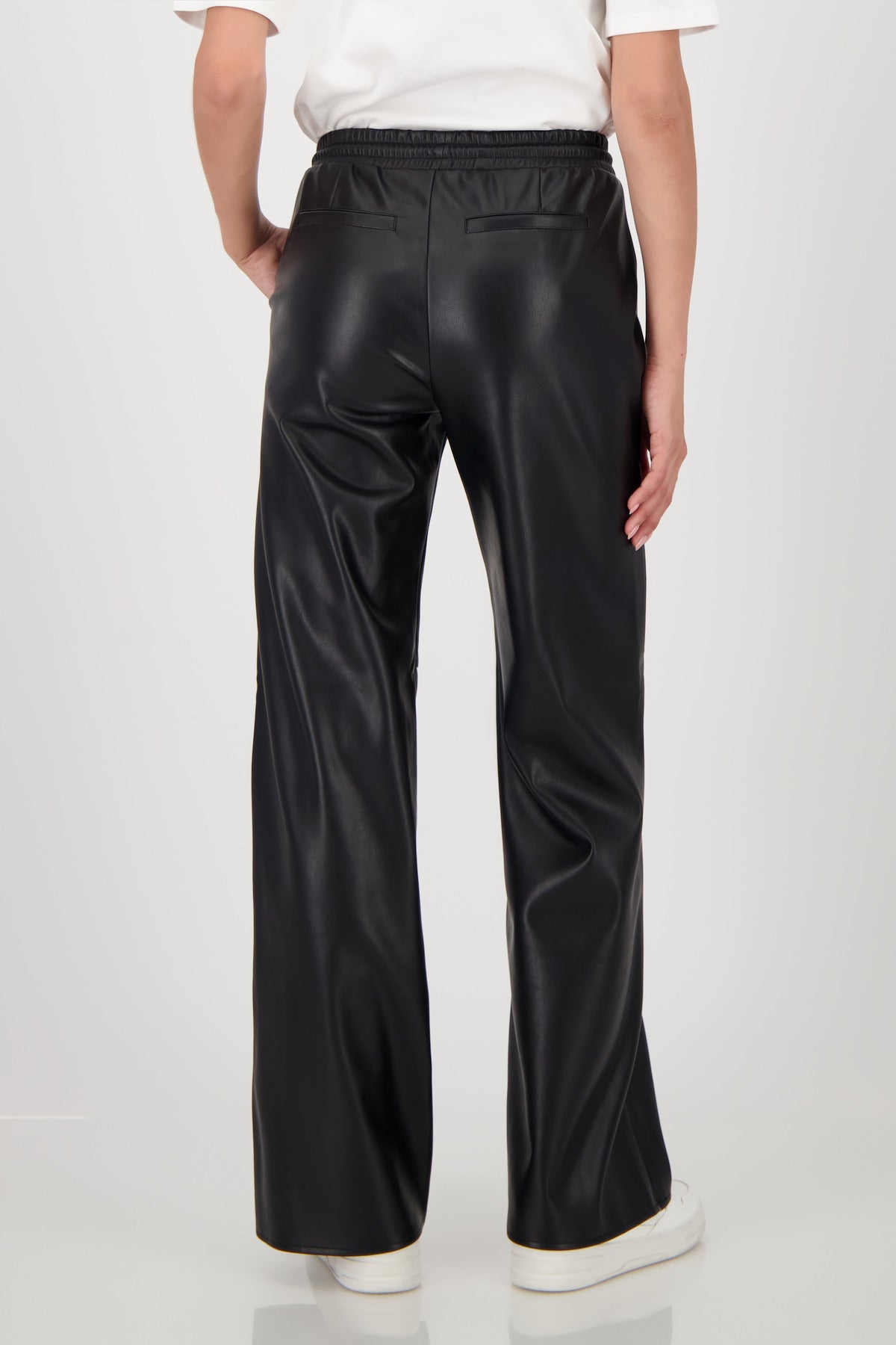 Monari - Straight Leg Leather Trousers