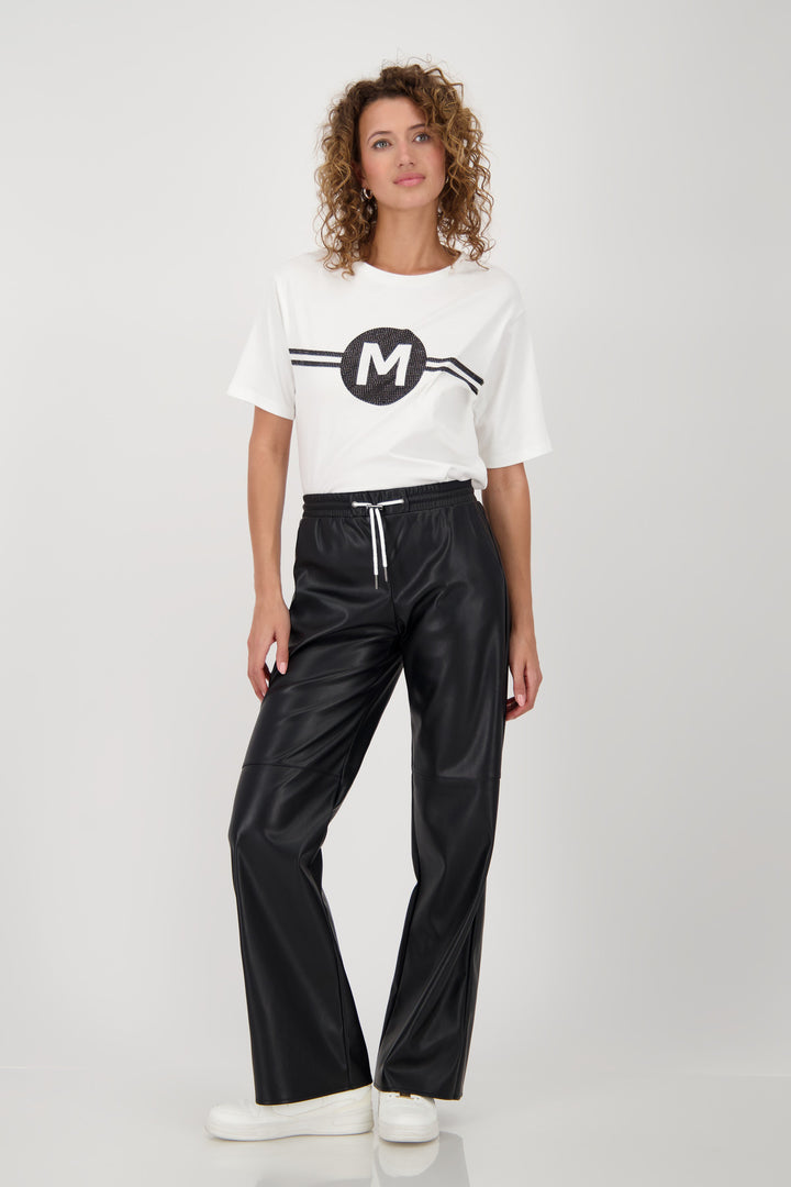 Monari - Straight Leg Faux Leather Trousers