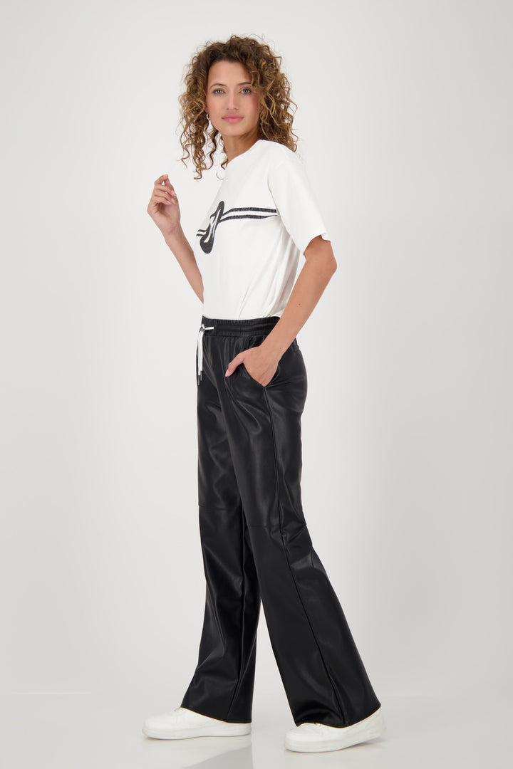 Monari - Straight Leg Faux Leather Trousers