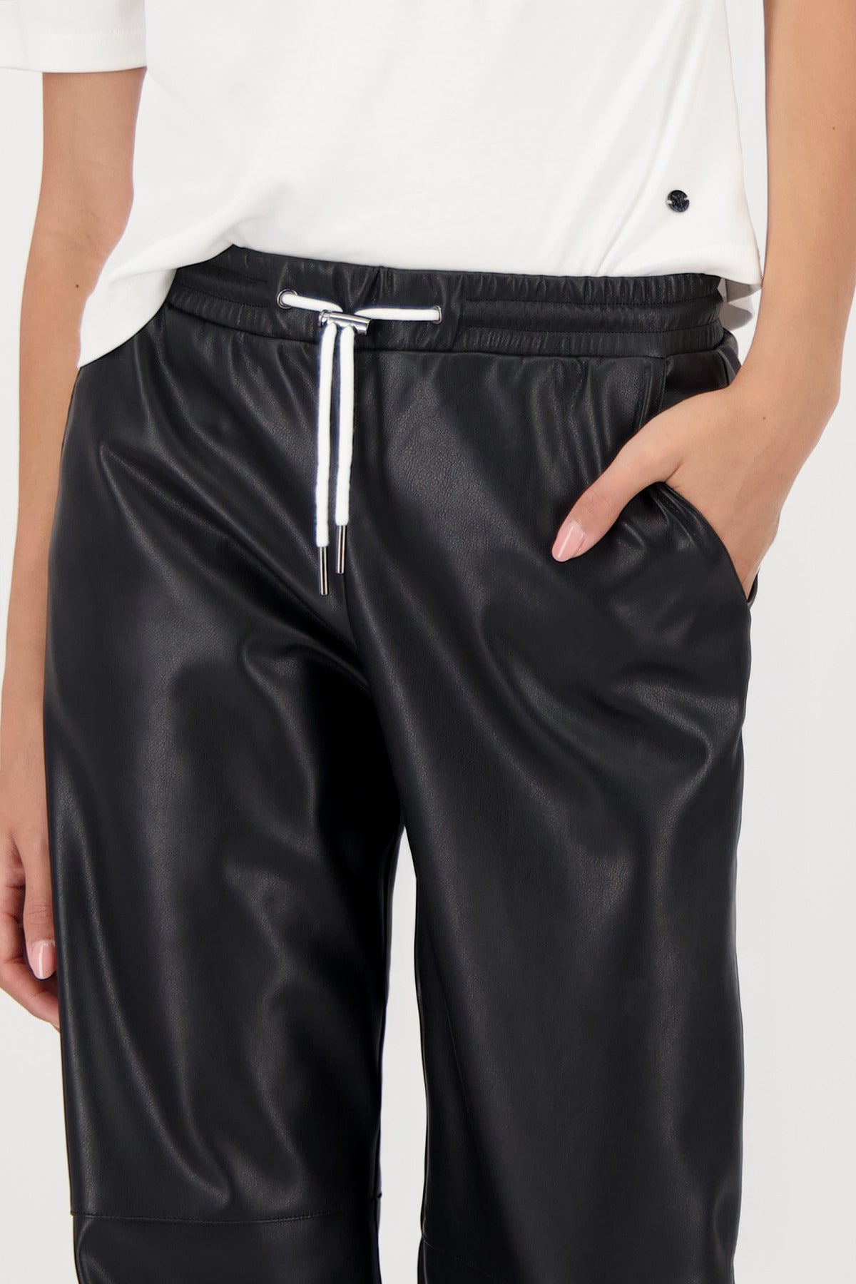 Monari - Straight Leg Leather Trousers