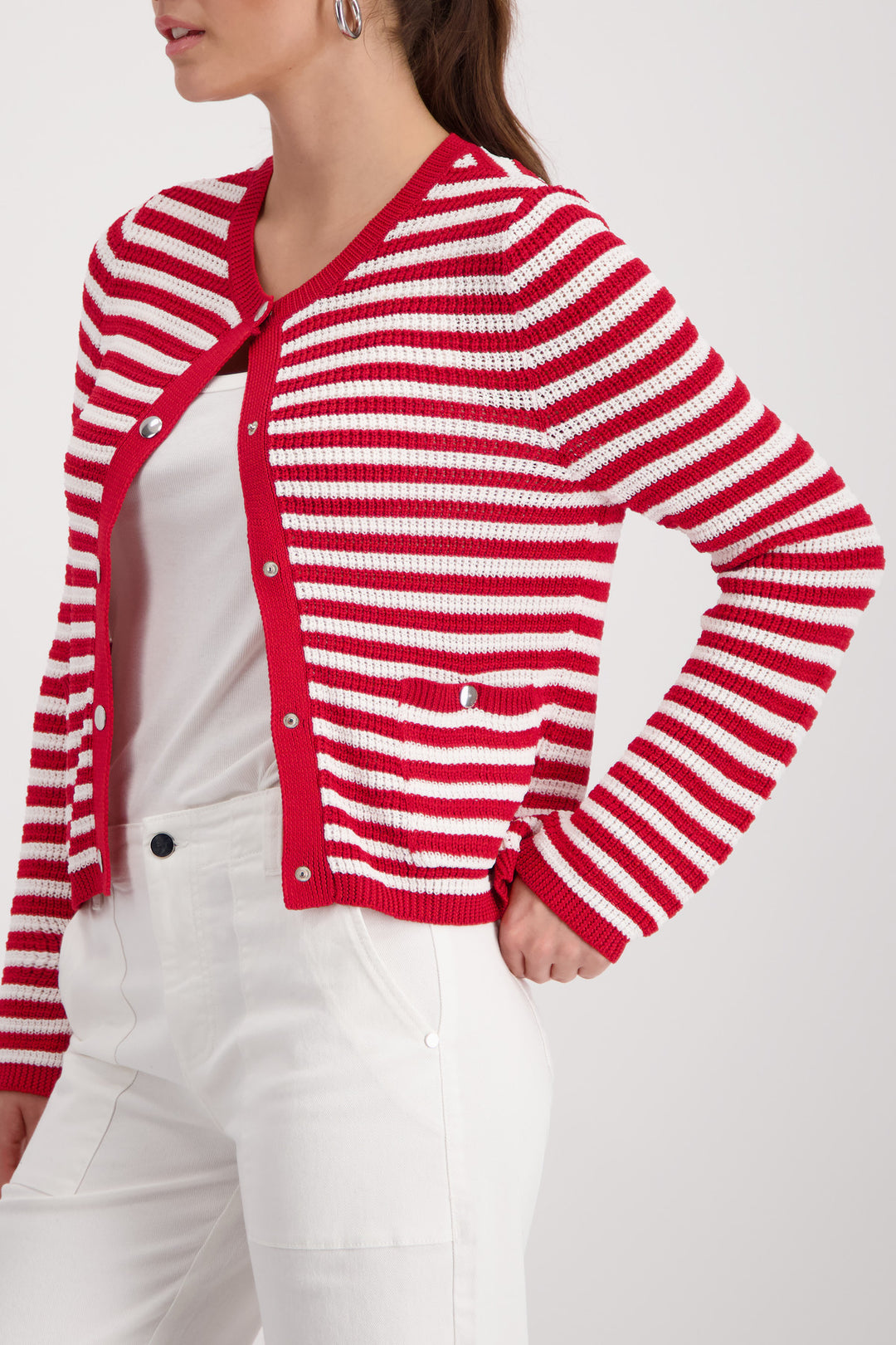 Monari - Striped Cardigan