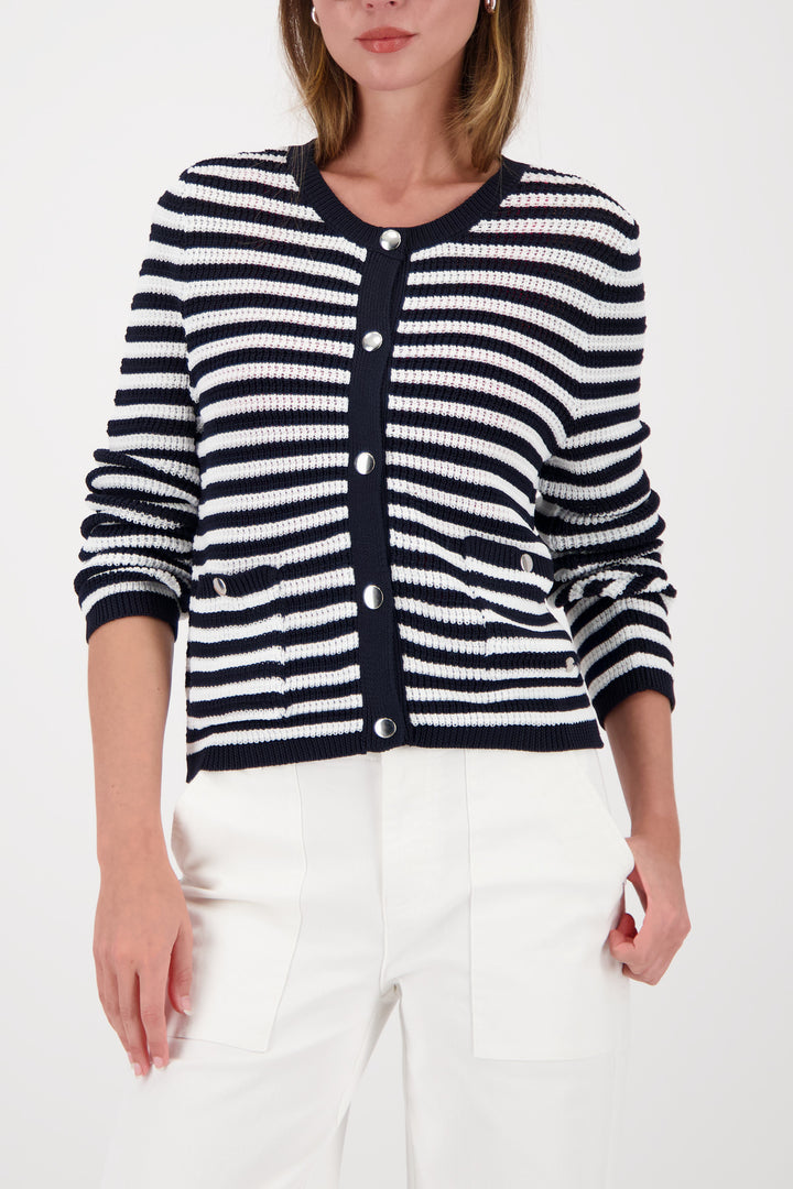 Monari - Striped Cardigan