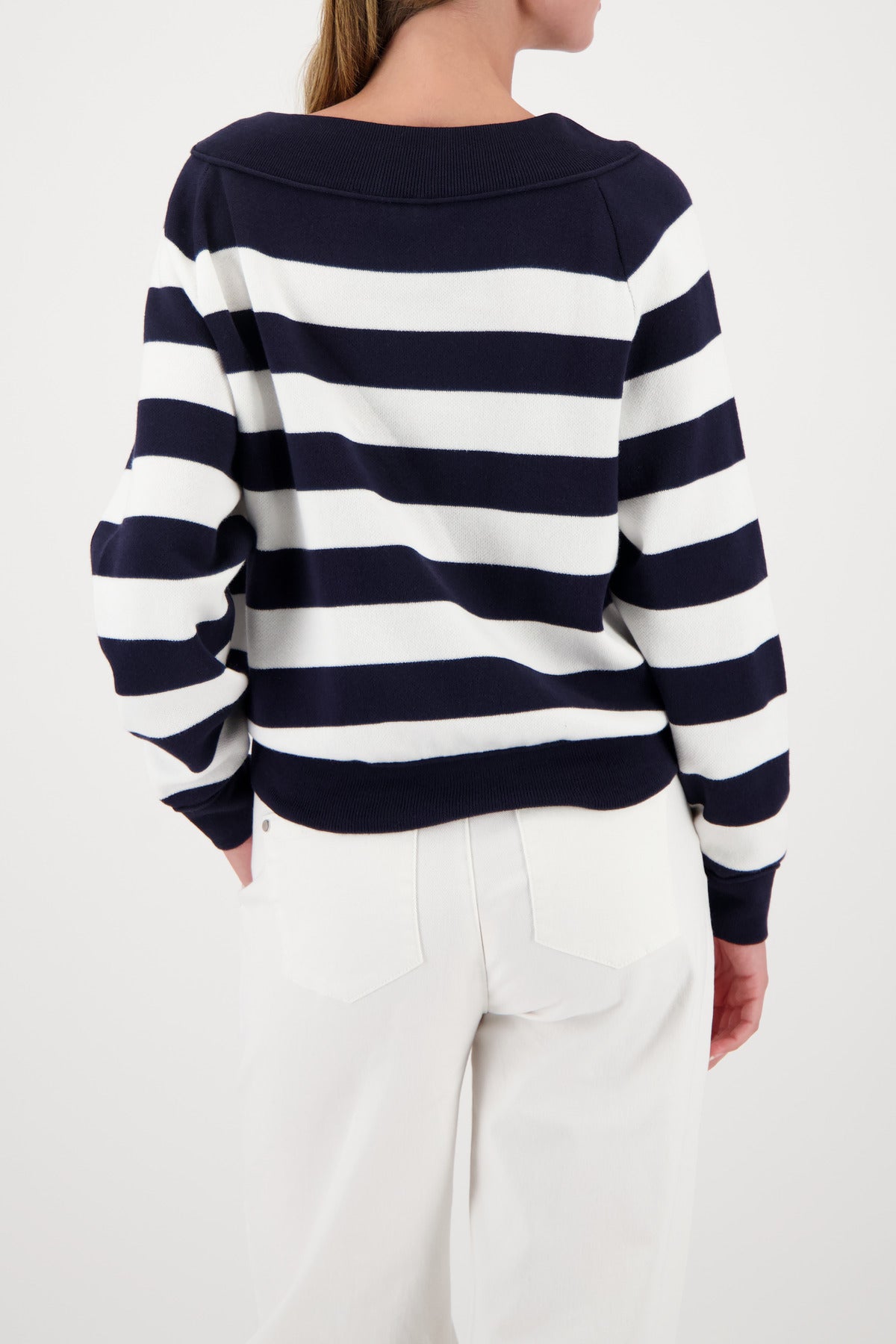 Monari - Striped Knit Cotton Jumper