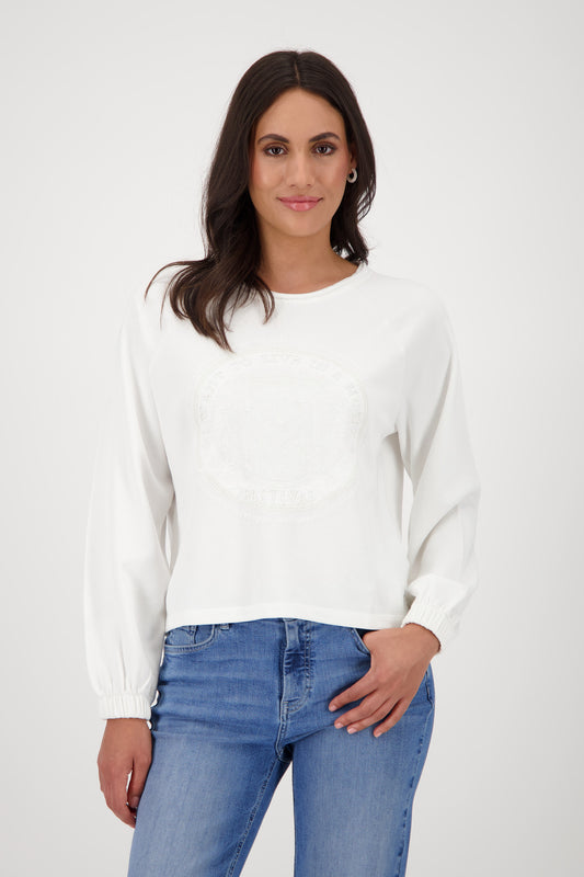 Monari - Sweatshirt with Rhinestones