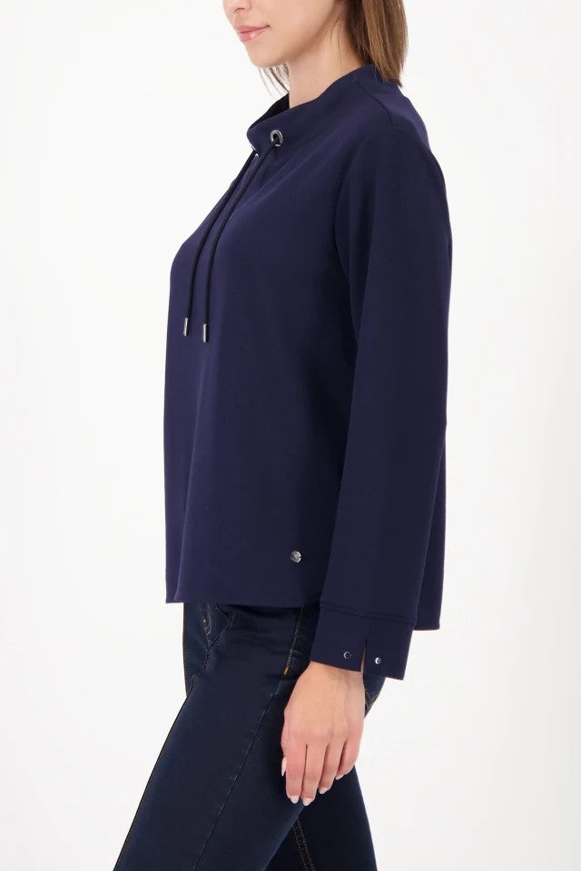 Monari - Sweatshirt with stand-up collar