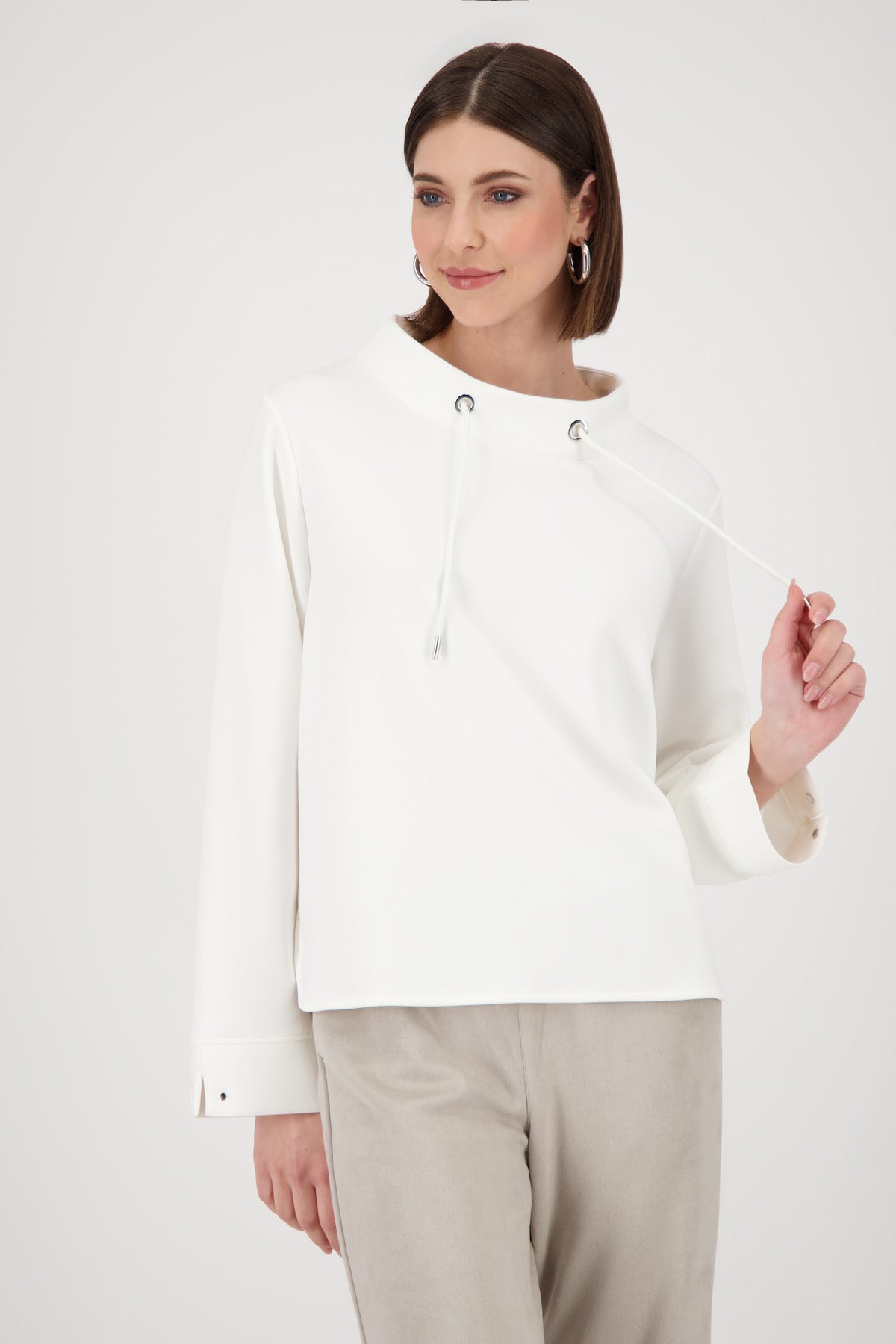 Monari - Sweatshirt with stand-up collar