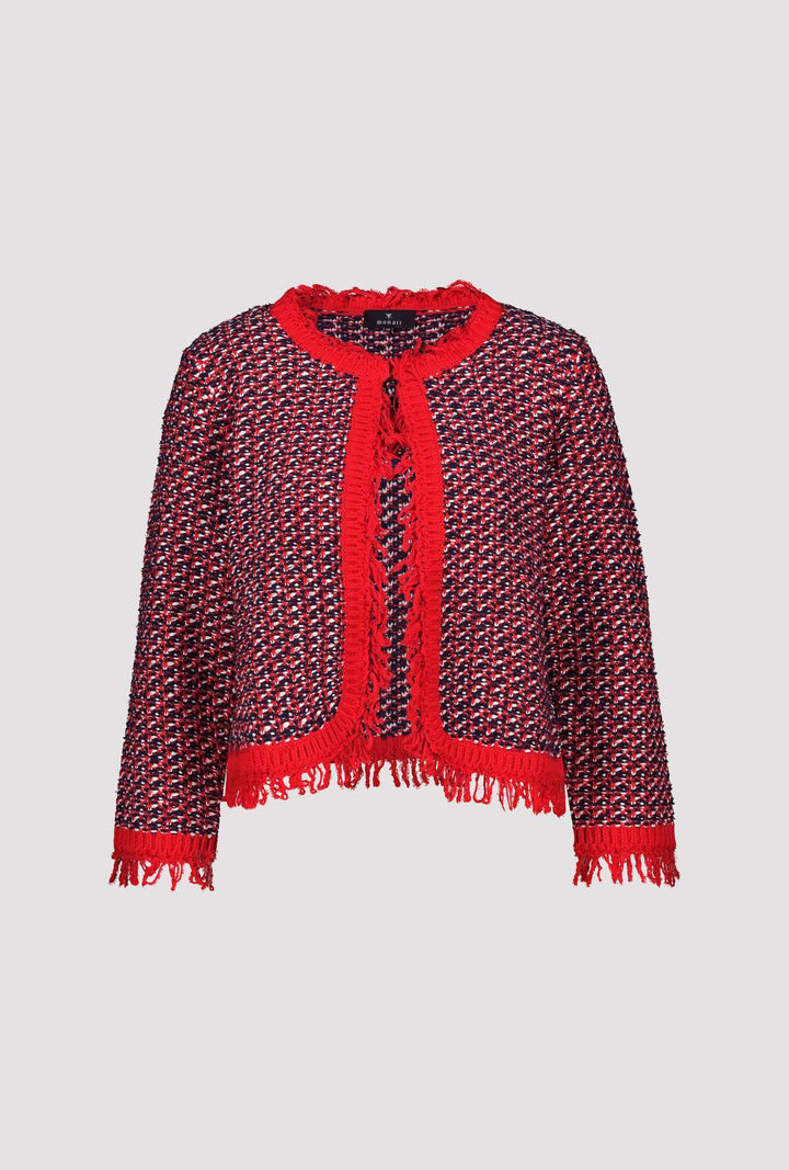 Monari - Tweed Fringe Cardigan