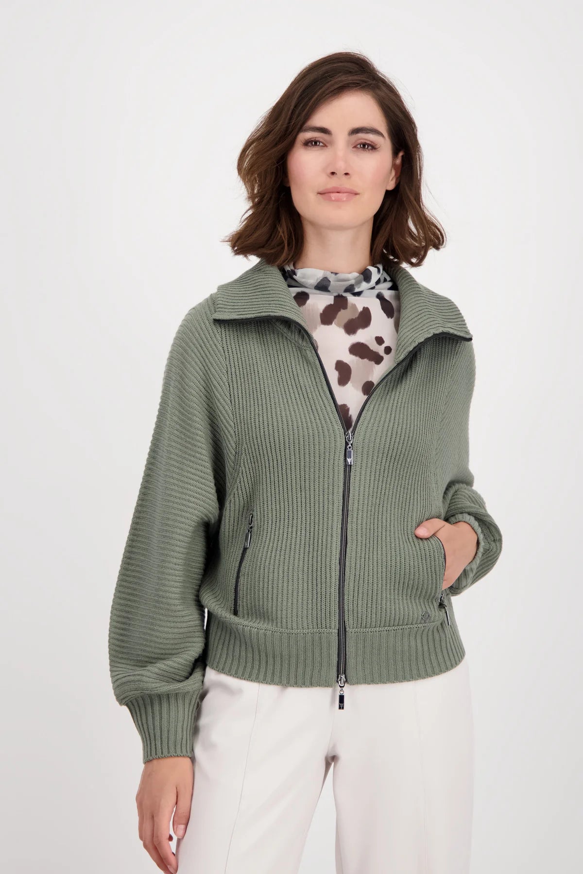 Monari - Zip Knit Jacket