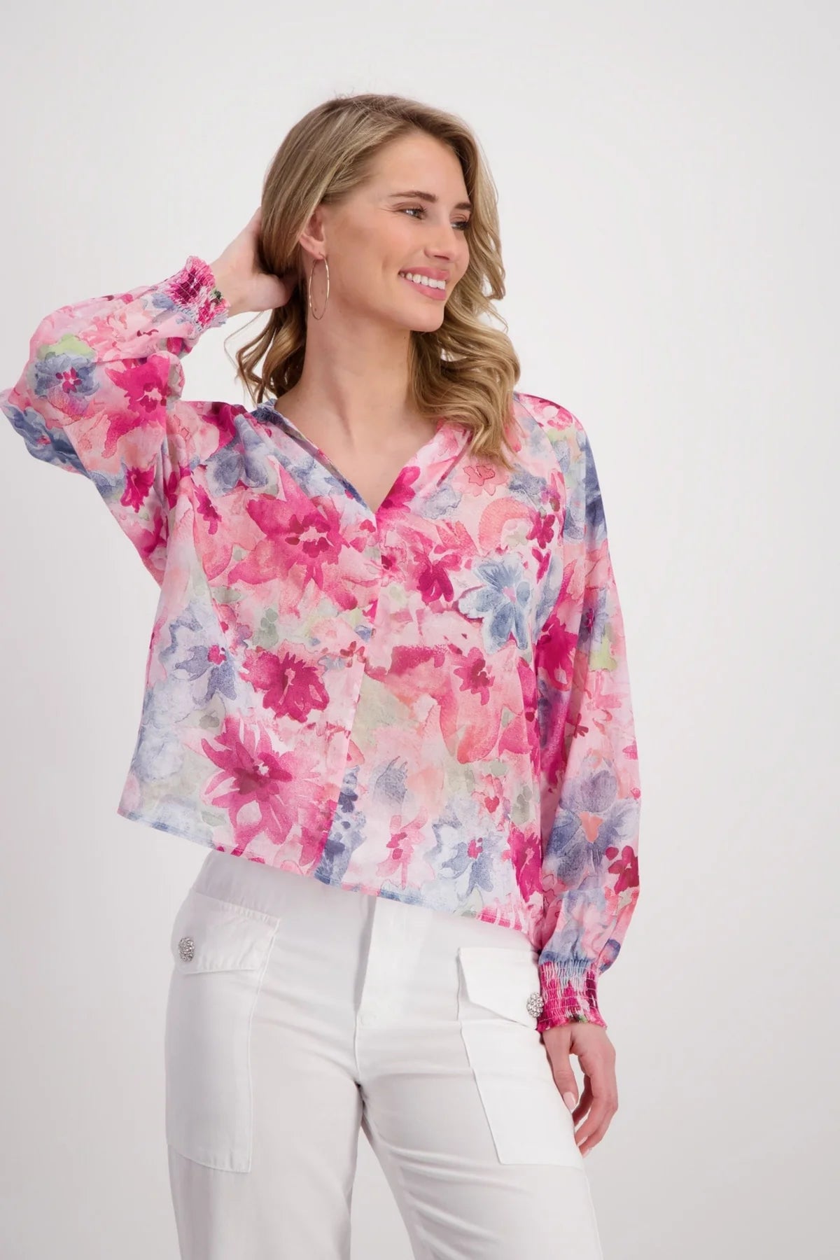 Monari - Flower Allover Blouse