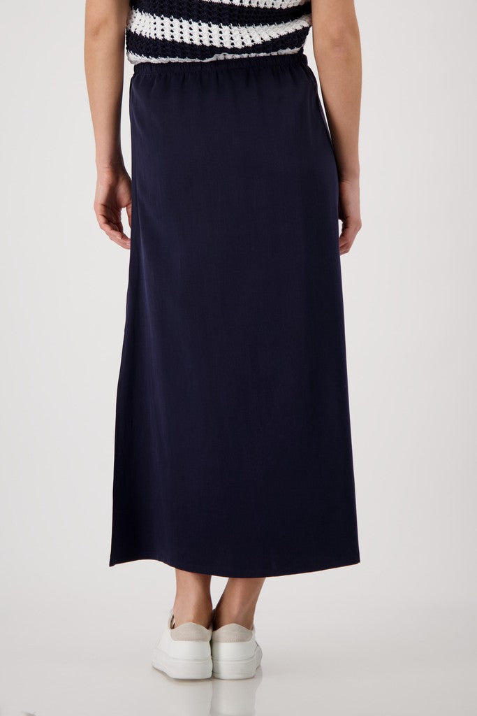 Monari - Cupro Skirt with Side Slit