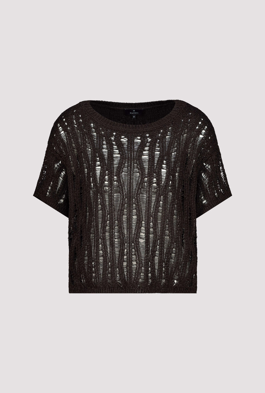 Monari - Openwork Knitted Jumper