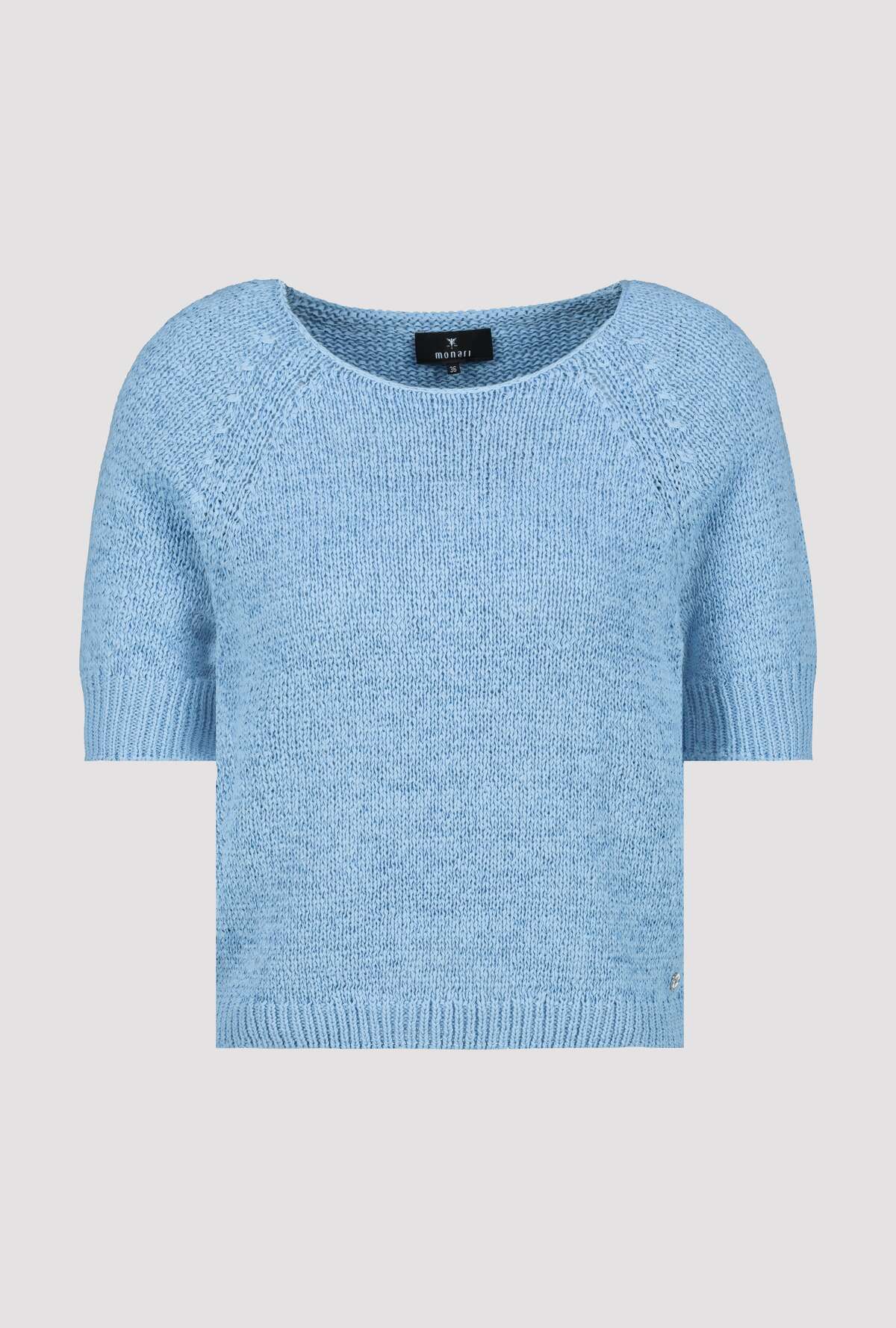 Monari - Short Sleeve Basic Ribbon Sweater
