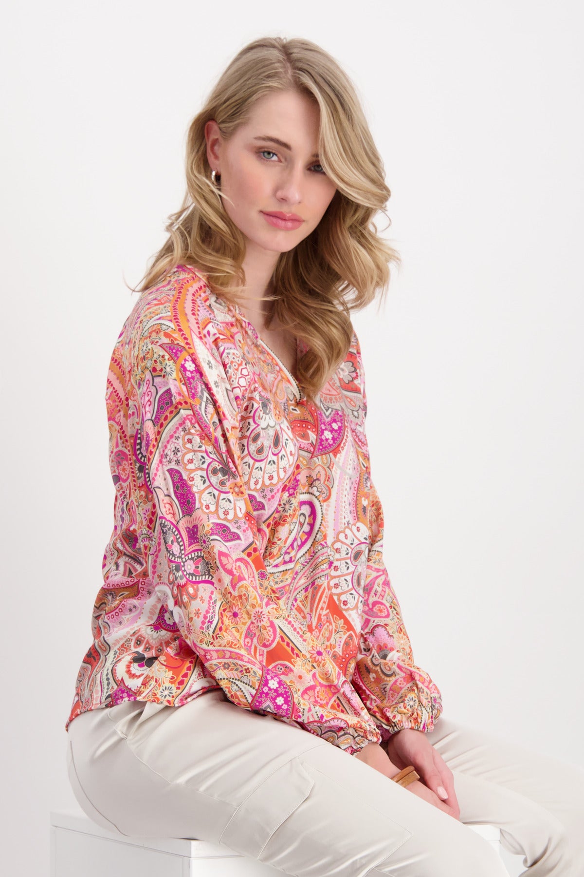 Monari - Paisley Allover Blouse