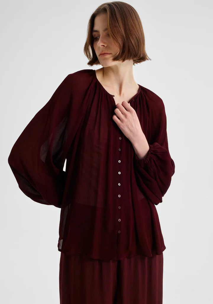 Morrison - Florian Blouse in Pinot