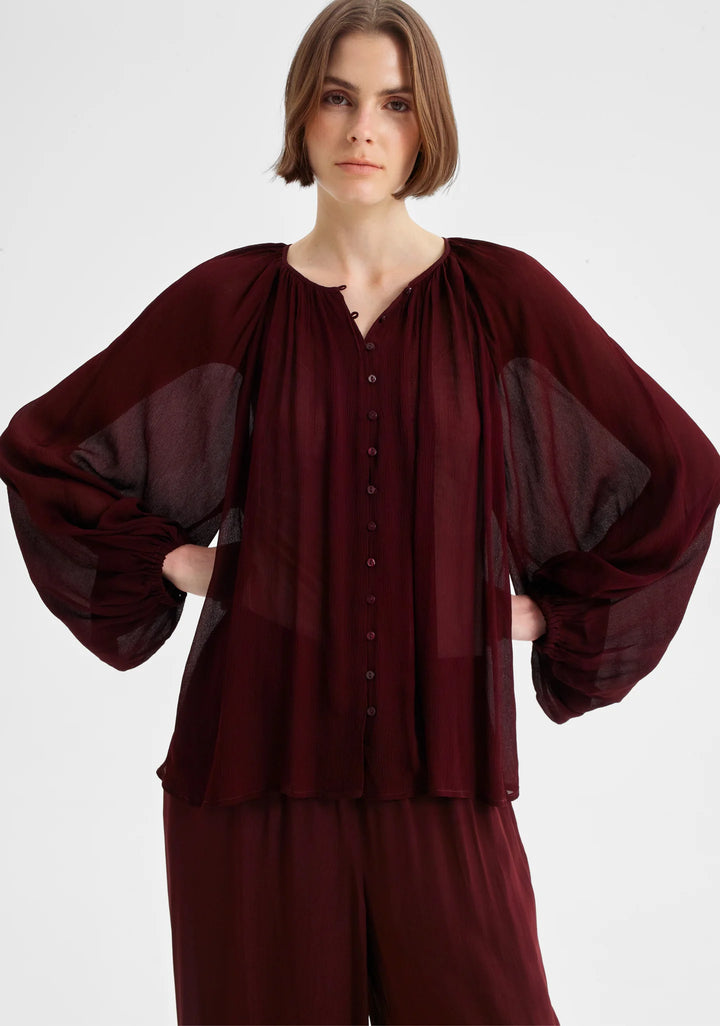Morrison - Florian Blouse in Pinot