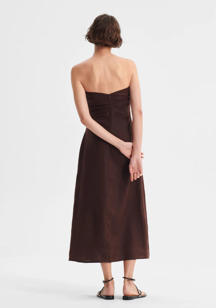 Morrison - Rio Linen Strapless Dress