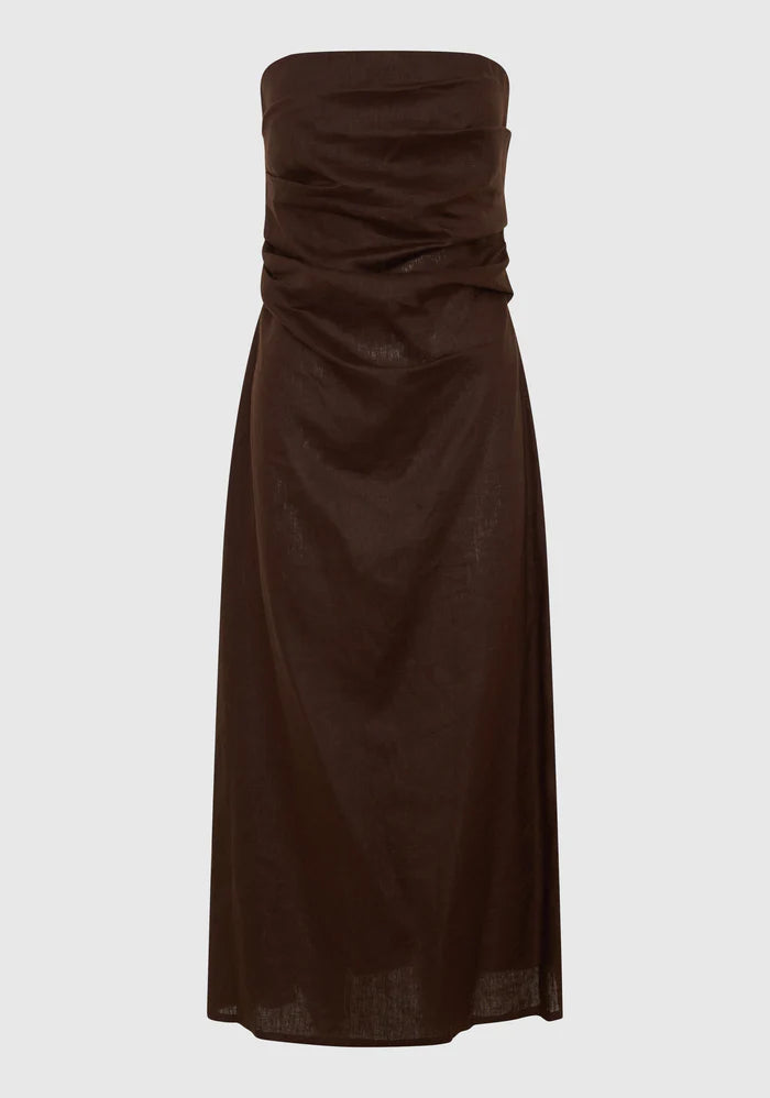 Morrison - Rio Linen Strapless Dress