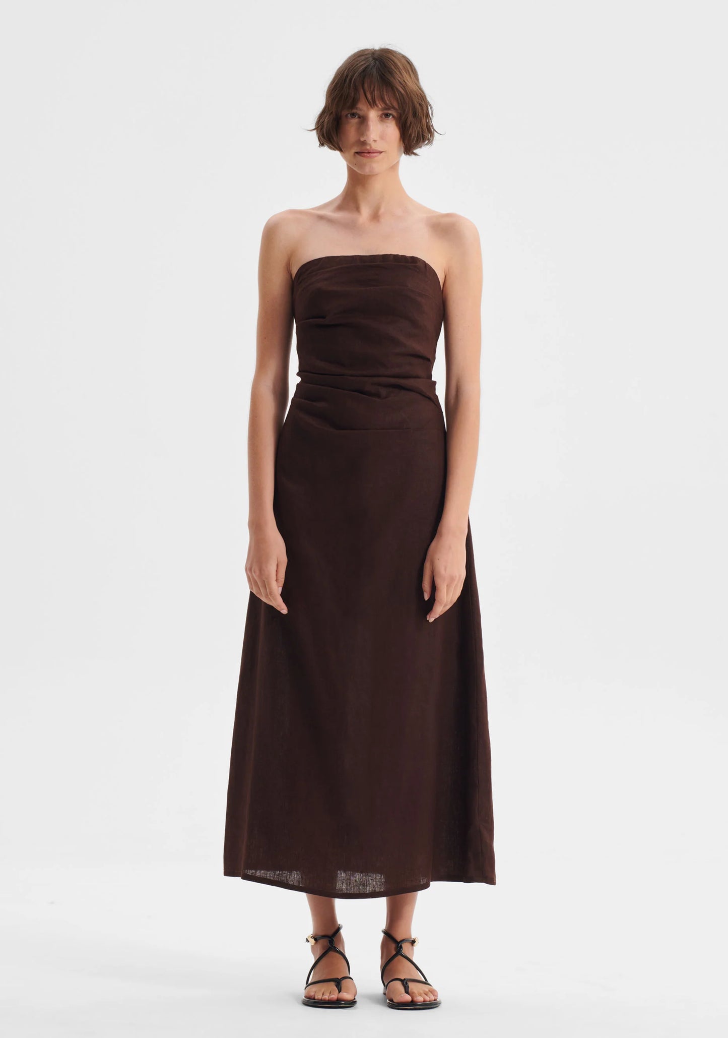 Morrison - Rio Linen Strapless Dress