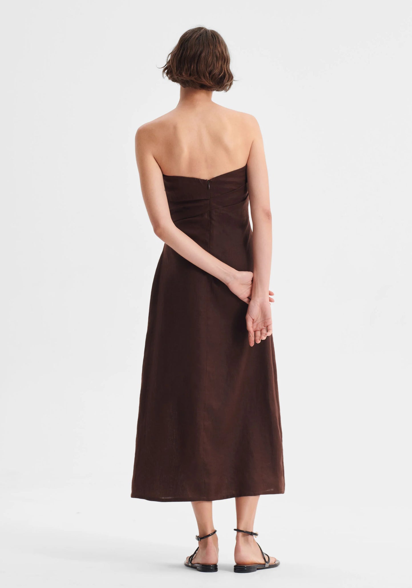 Morrison - Rio Linen Strapless Dress