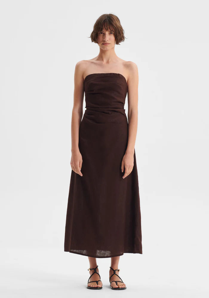 Morrison - Rio Linen Strapless Dress