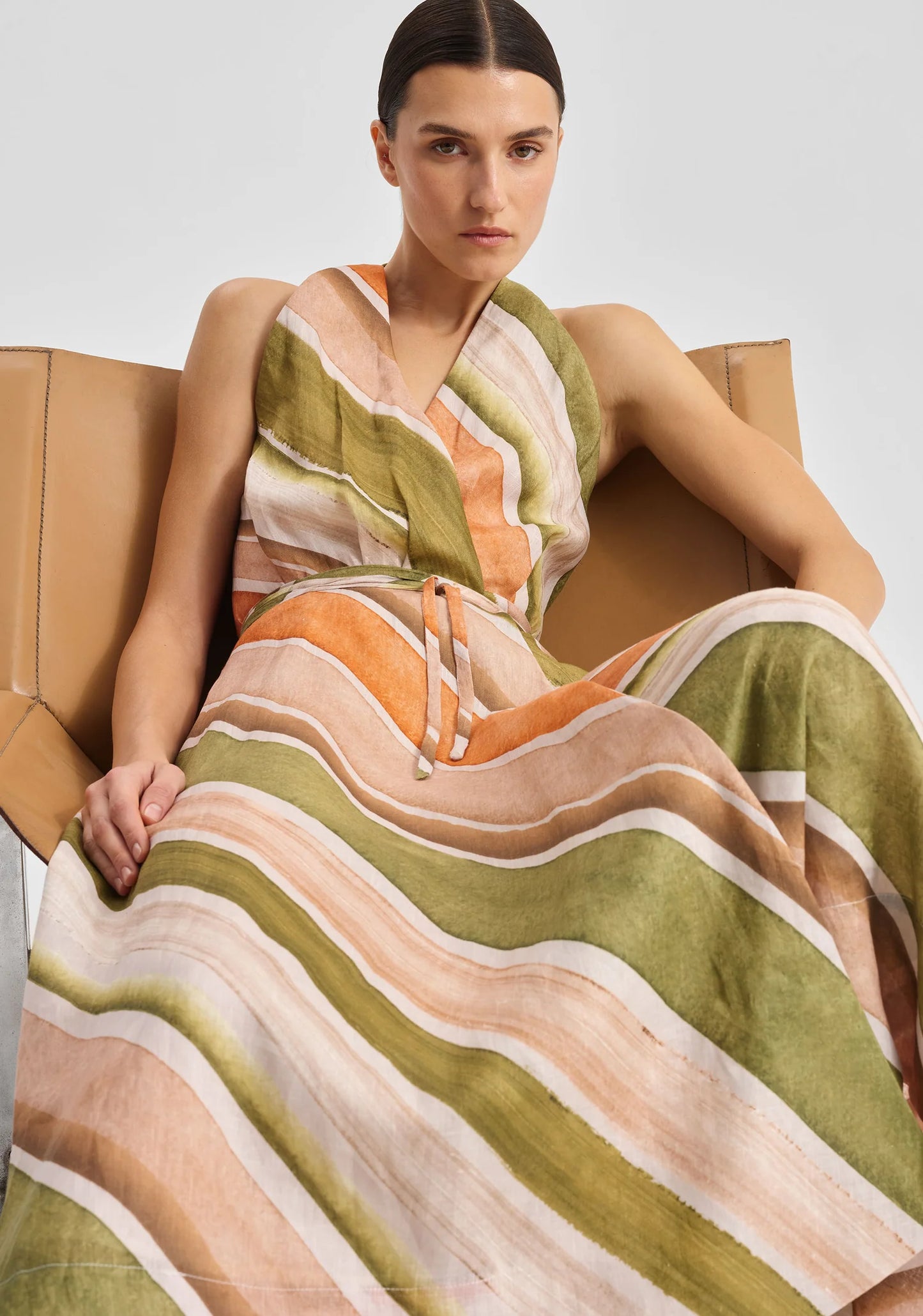 Morrison - Ronni Linen Halter Dress