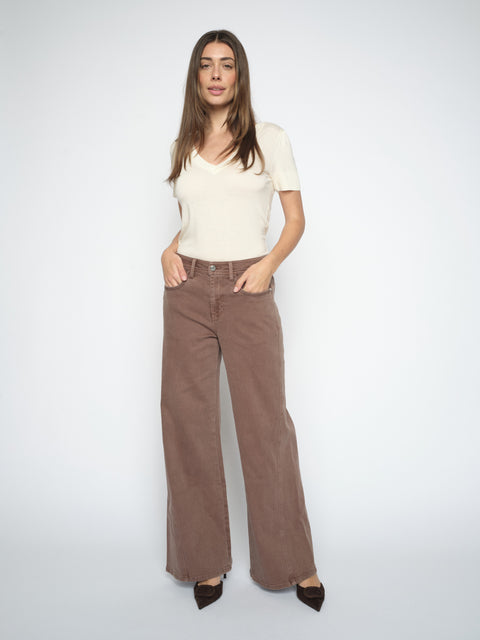 Mos Mosh - Dara Shadow Pant Coffee Quartz