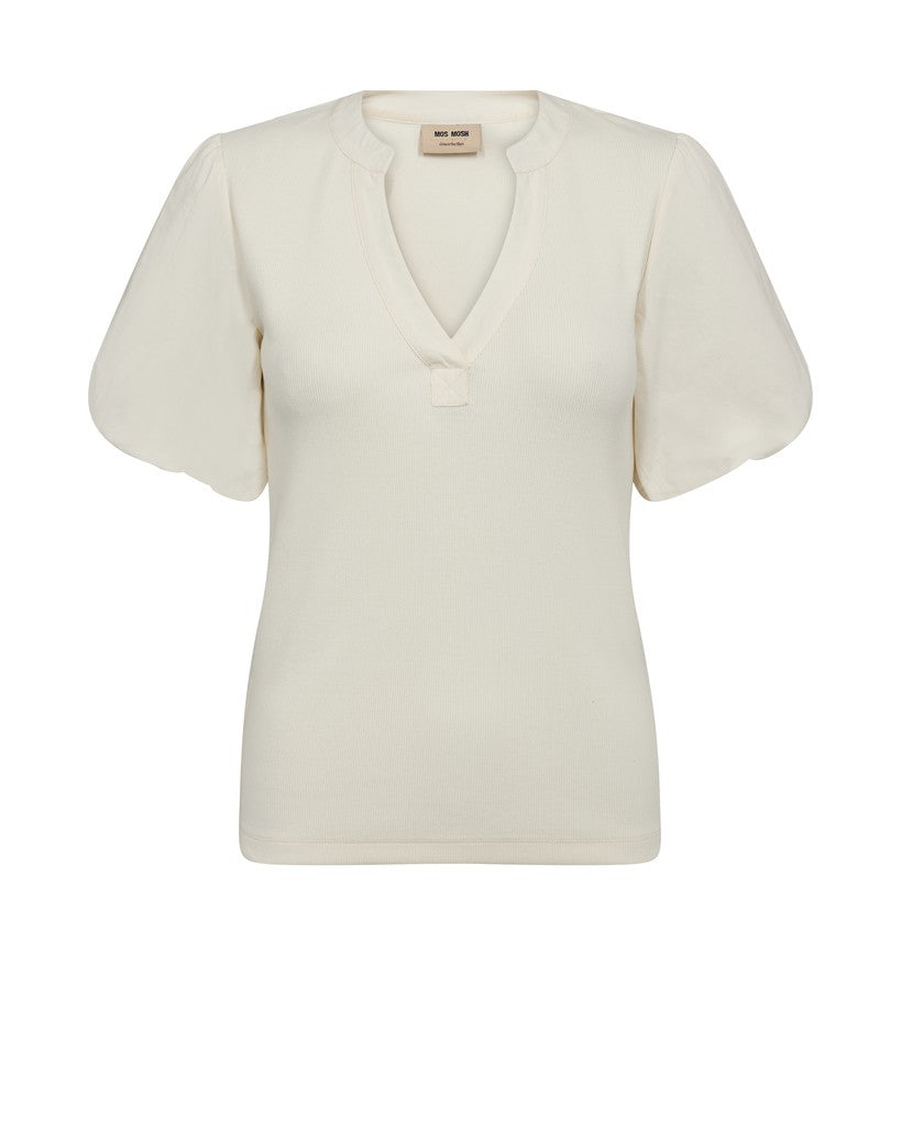 Mos Mosh - Jada V-Neck Puff Sleeve T-Shirt