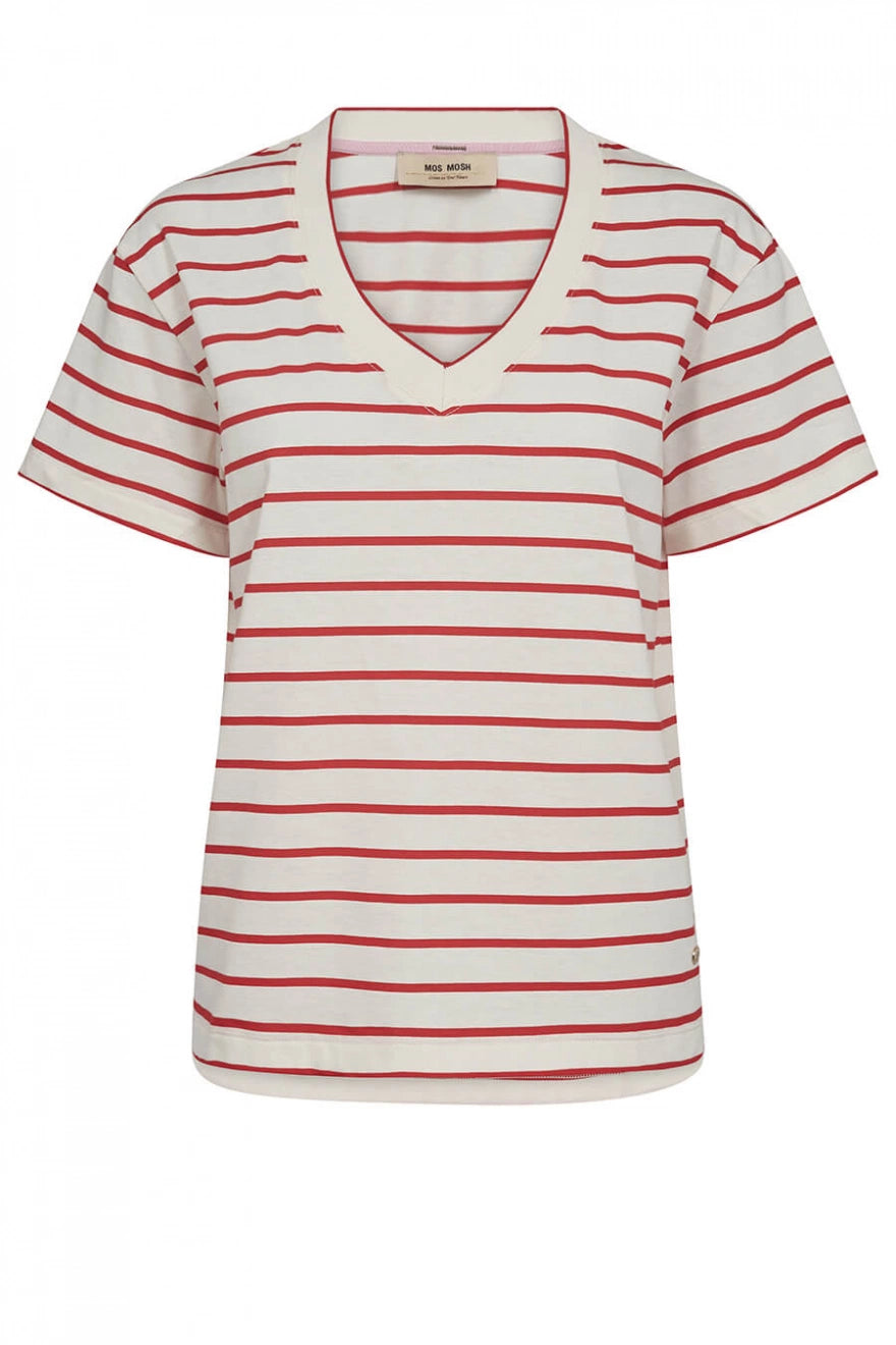 Mos Mosh - Nani V-Neck Stripe T-Shirt