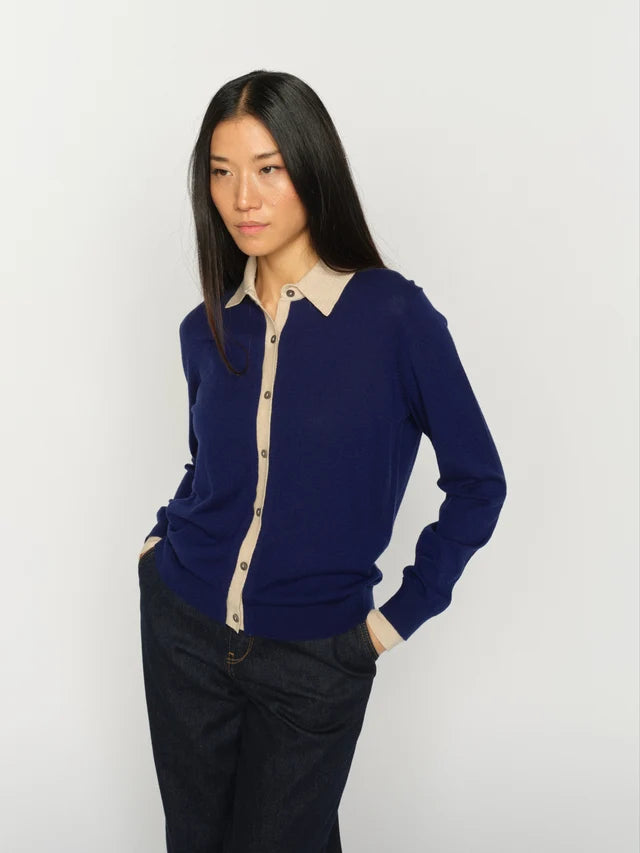 Mos Mosh - Relena Prep Flip Knit Cardigan