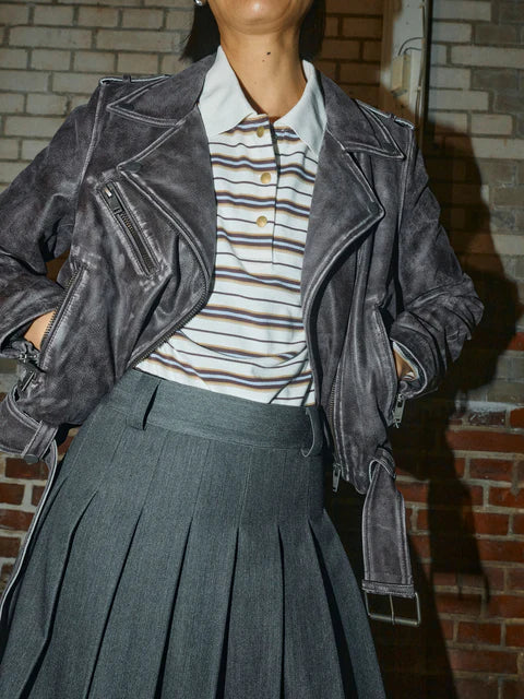 Mos Mosh - Rossett Long Sleeve Striped Polo Top