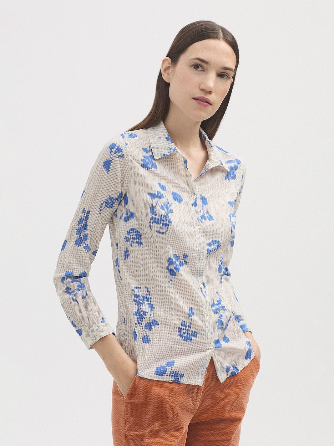 Nice Things Paloma - Dot Flowers Shirt #99