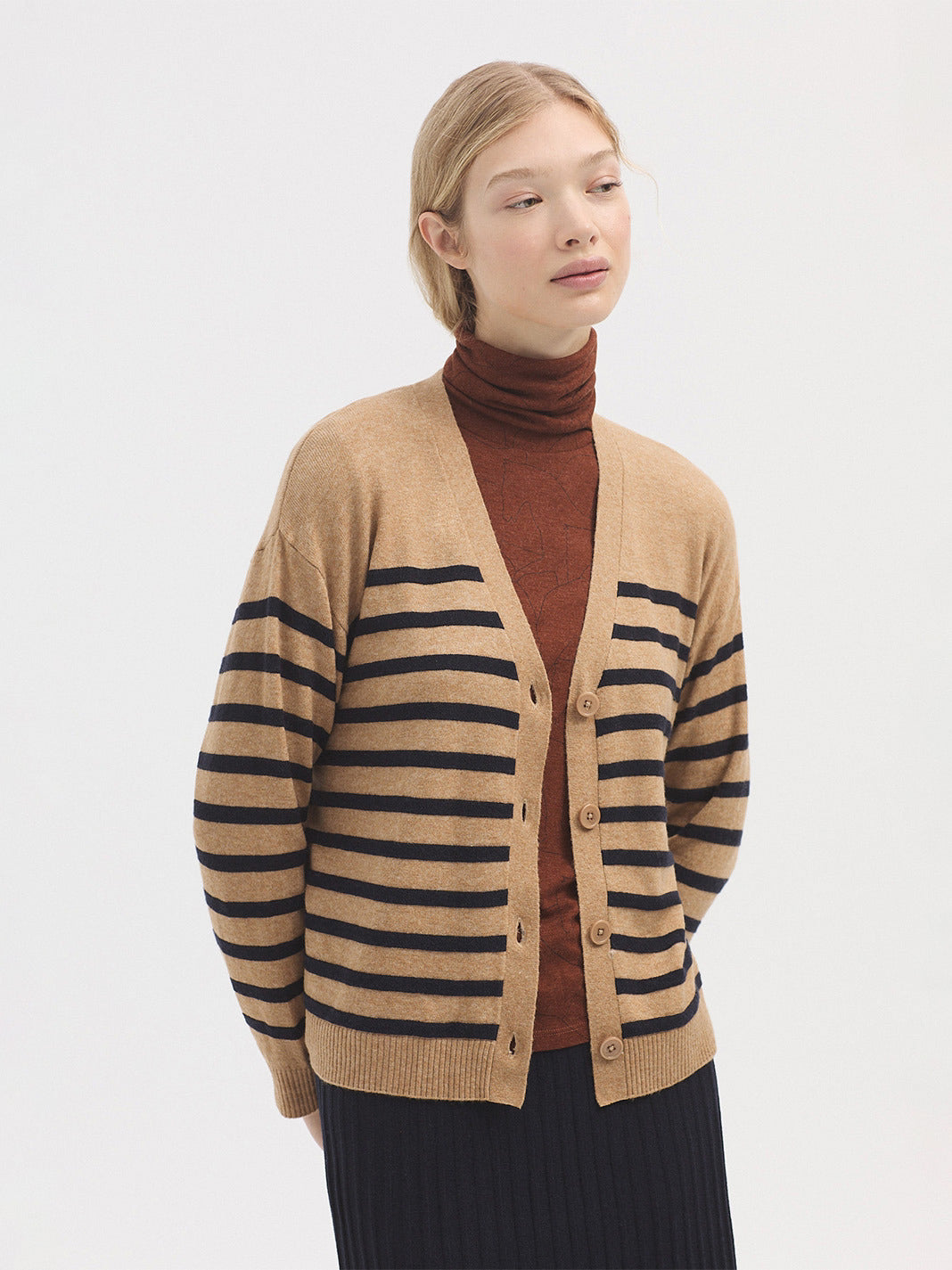 Nice Things Paloma - Stripe Cardigan