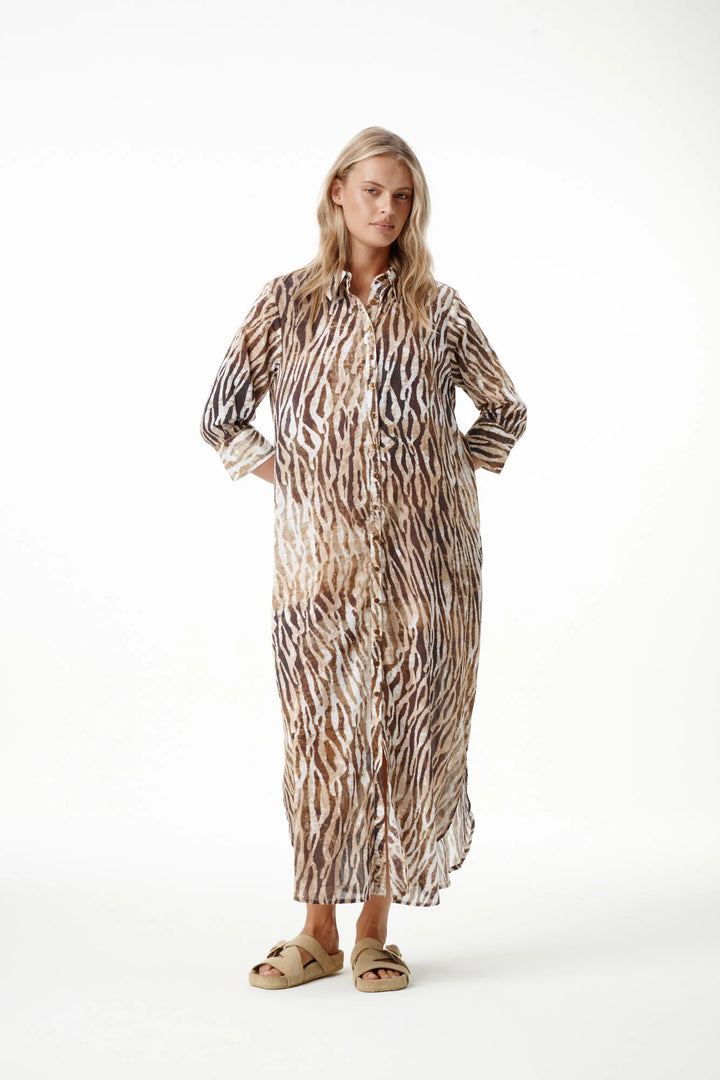 oneseason - Long Daisy Dress Savanna