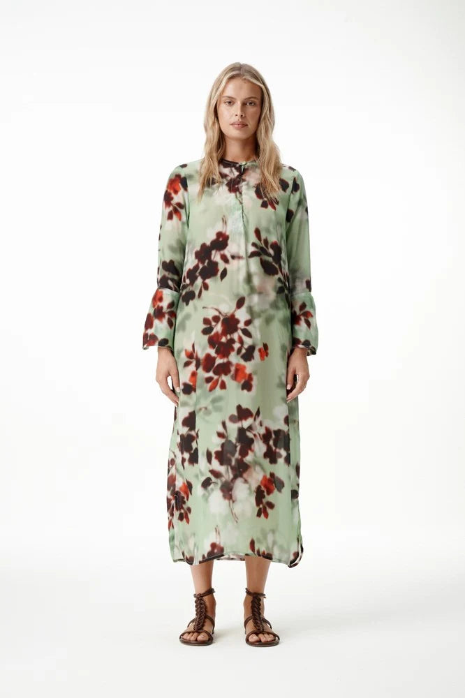 oneseason - Long Genie Viscose Dress Pistacio Haze