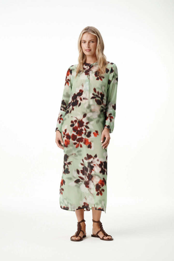 oneseason - Long Genie Viscose Dress Pistacio Haze