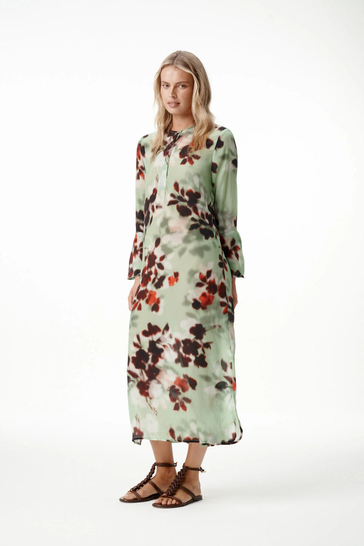 oneseason - Long Genie Viscose Dress Pistacio Haze