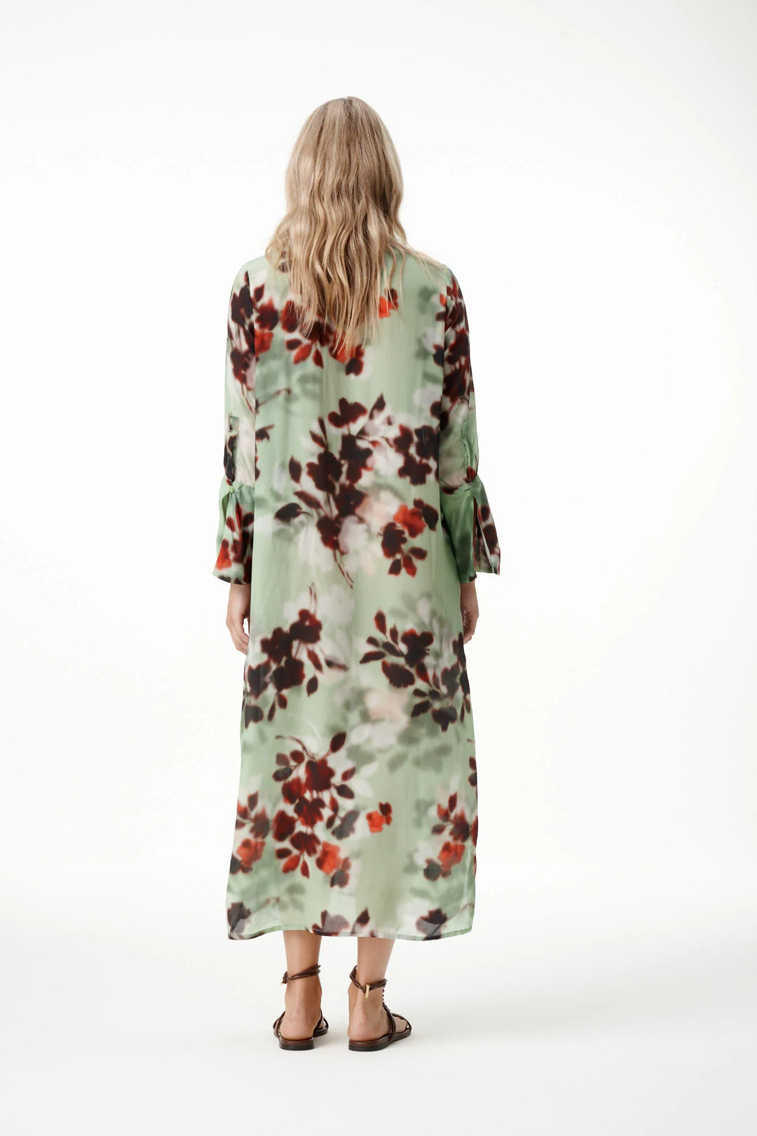 oneseason - Long Genie Viscose Dress Pistacio Haze