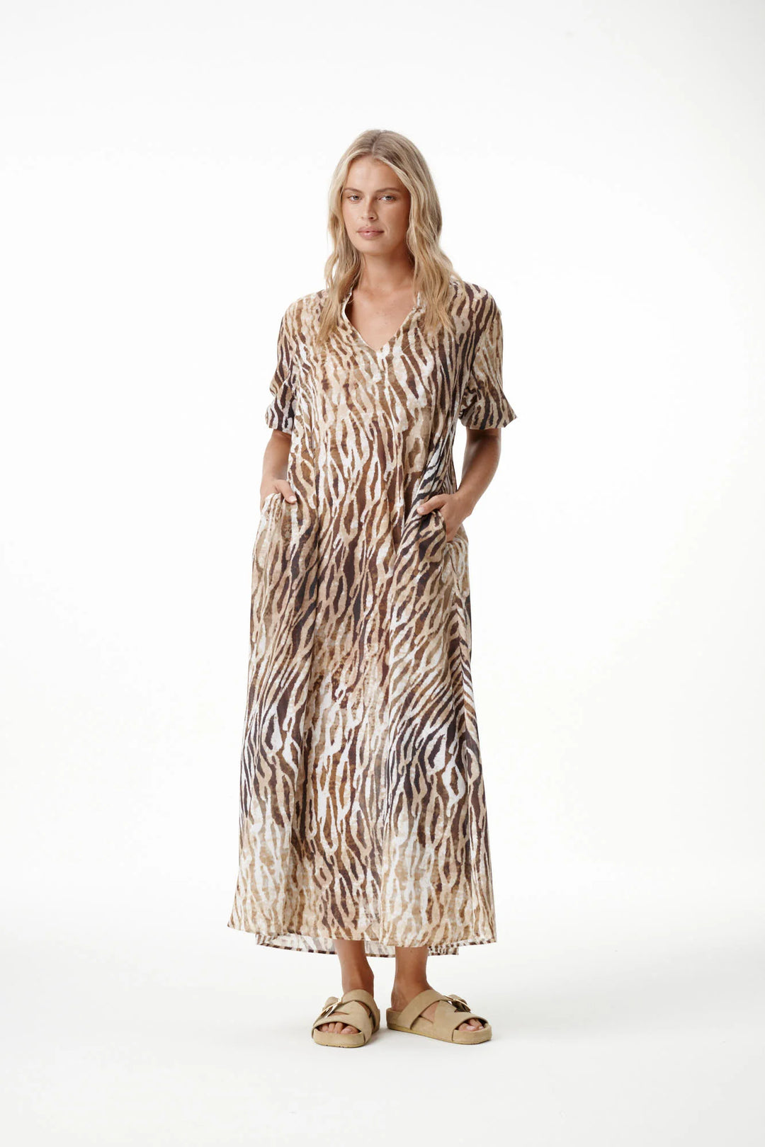 oneseason - Long Grace Dress Savanna