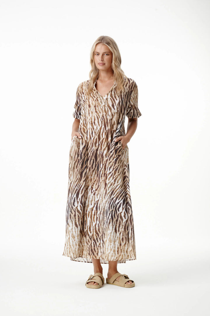 oneseason - Long Grace Dress Savanna