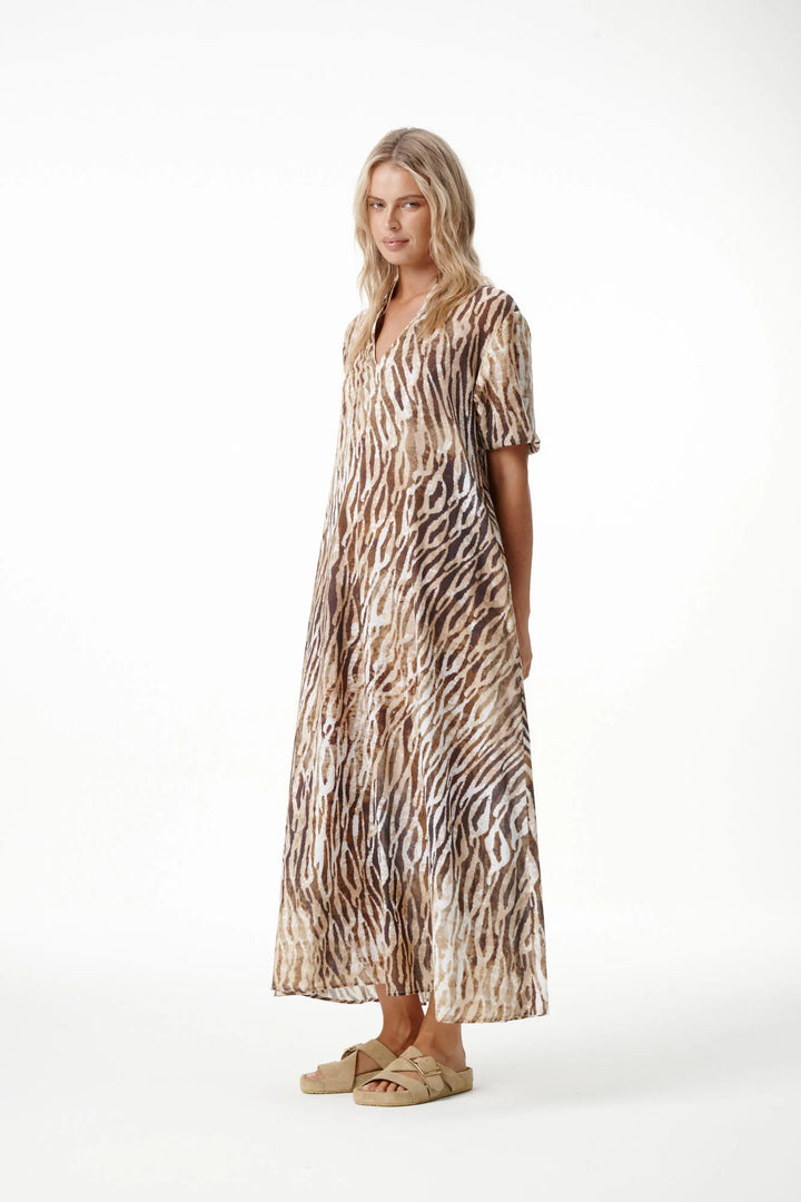 oneseason - Long Grace Dress Savanna