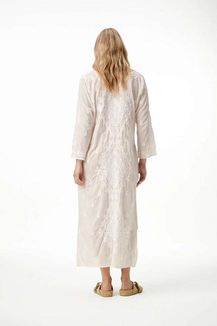oneseason - Long Goa Embroidery Cotton Dress